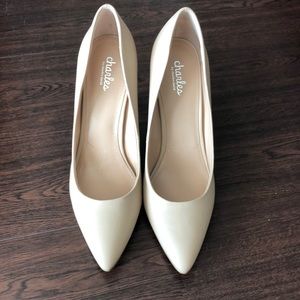 Charles by Charles David Palma Leather Nude Pump